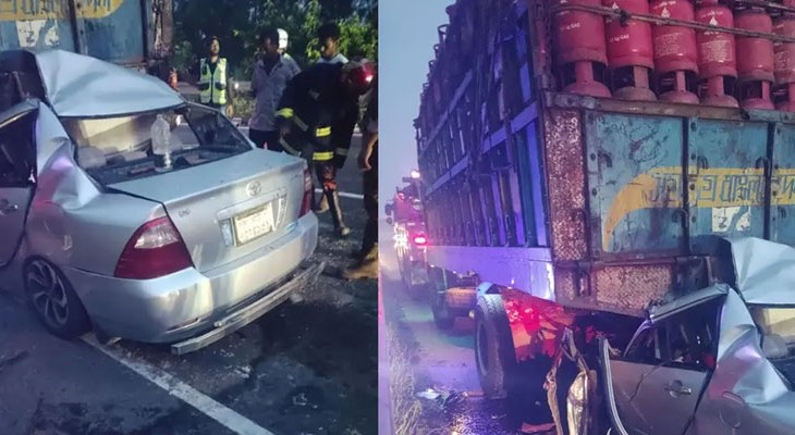ঢাকা-ভাঙ্গা এক্সপ্রেসওয়েতে ভয়াবহ গাড়ী দুর্ঘটনা, মৃত ৫