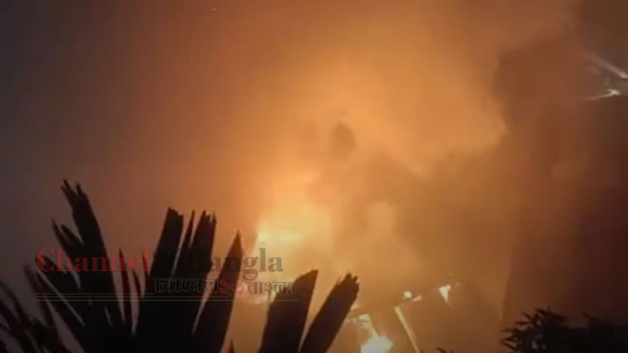 নারায়ণগঞ্জে আগুনে পুড়লো ৩০টি দোকান: কোটি টাকার ক্ষতির আশঙ্কা