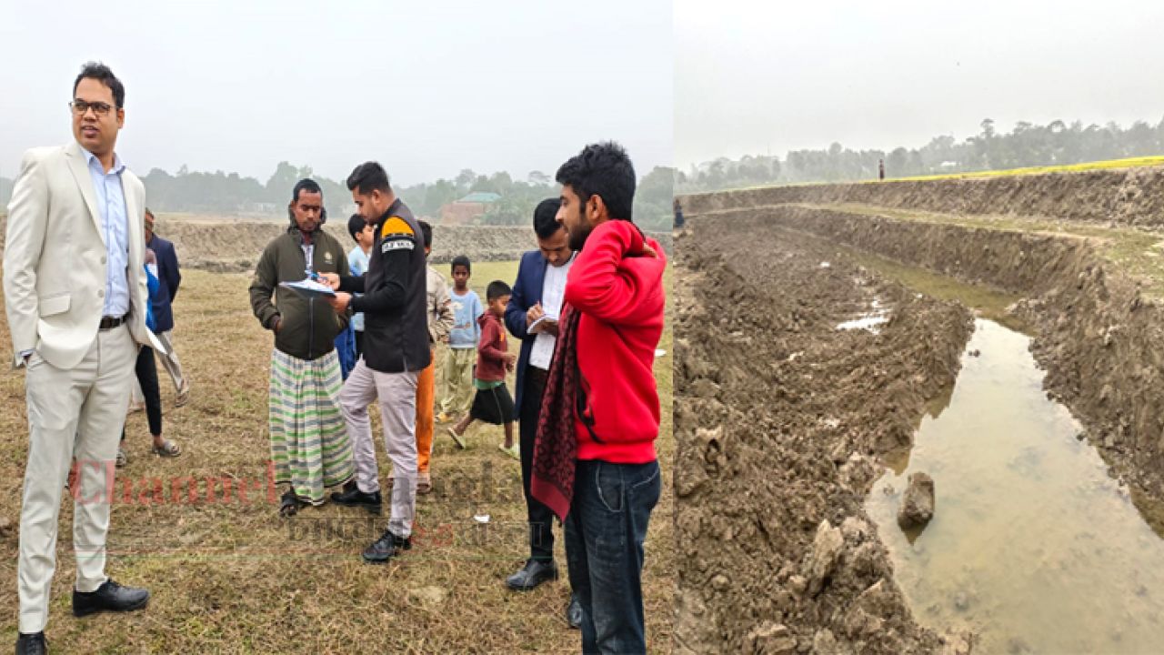 আড়াইহাজারে কৃষি জমির মাটি কাটায় জরিমানা
