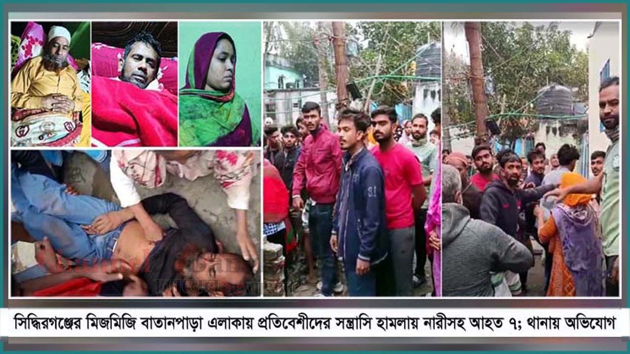 সিদ্ধিরগঞ্জে জমি সংক্রান্ত বিরোধে হামলা: নারীসহ আহত ৭