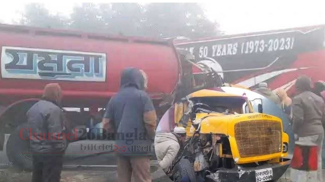 ঠাকুরগাঁওয়ে বাস-লরি সংঘর্ষ: দুই চালকসহ আহত ৭