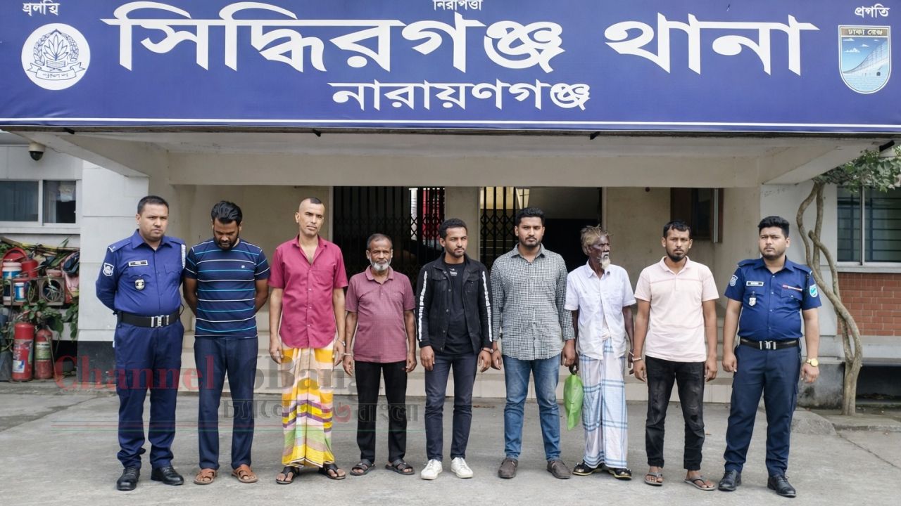 সিদ্ধিরগঞ্জে বিভিন্ন মামলায় ৯ জন গ্রেফতার