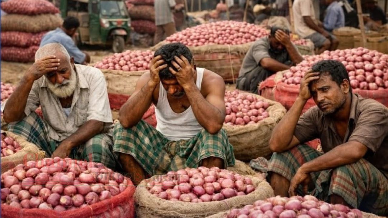 পাবনায় পেঁয়াজের বাম্পার ফলন: দাম না পেয়ে দিশেহারা চাষি