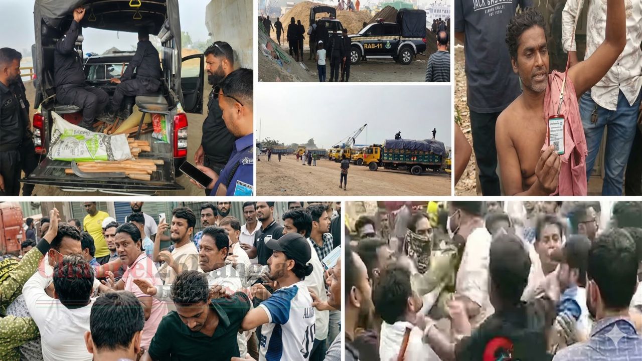 সিদ্ধিরগঞ্জে বালুর ঘাটের নিয়ন্ত্রণ নিয়ে রণক্ষেত্র: সাংবাদিকসহ আহত ১০