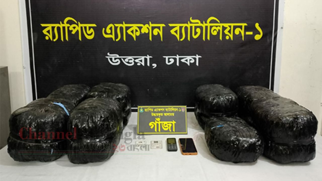 রূপগঞ্জে ৯ লাখ টাকার গাঁজাসহ মাদক কারবারি আটক 