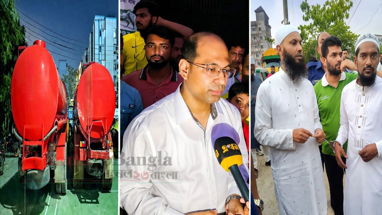 সিদ্ধিরগঞ্জে ১৩ হাজার লিটার ডিজেলসহ ট্যাংক লরি জব্দ গ্রেপ্তার ২