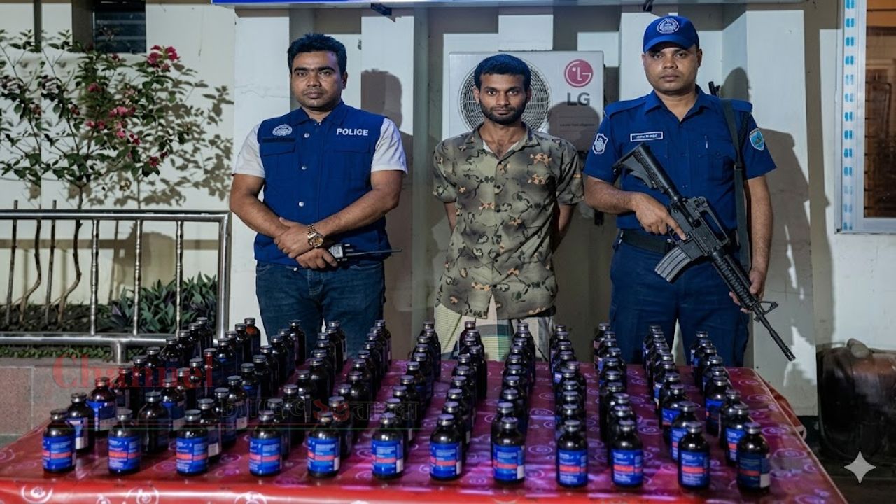 রূপগঞ্জে ১১৯ বোতল ফেয়ারডিলসহ মাদক কারবারি গ্রেপ্তার