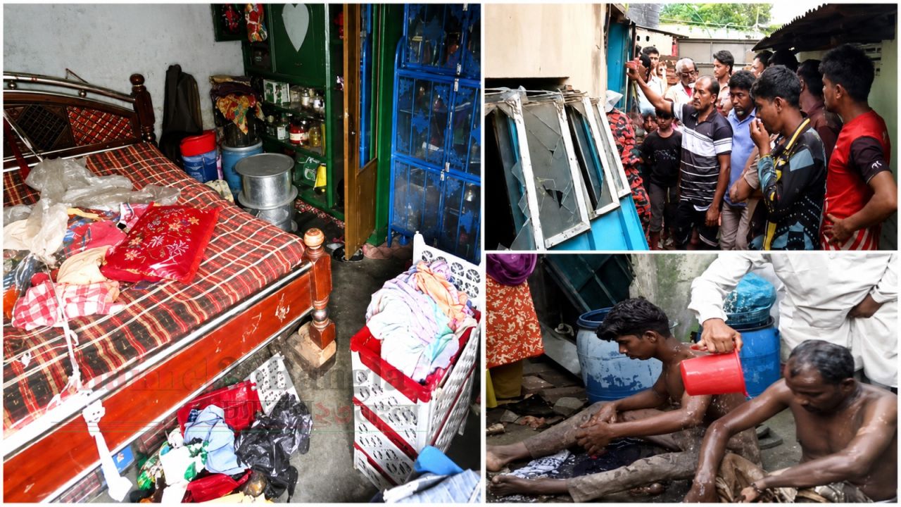 ফতুল্লায় গ্যাস লিকেজ থেকে বিস্ফোরণ: একই পরিবারের ৪ জন দগ্ধ
