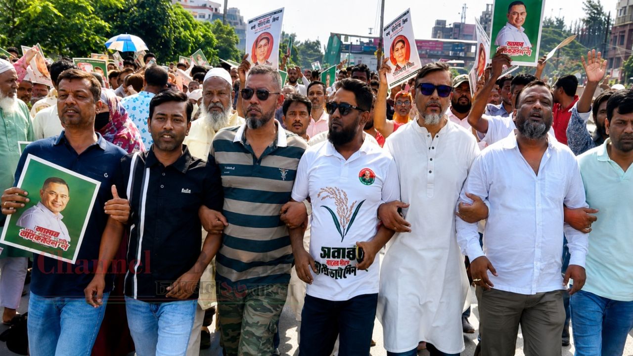 সিদ্ধিরগঞ্জে তারেক রহমানকে যুবদলের শুভেচ্ছা
