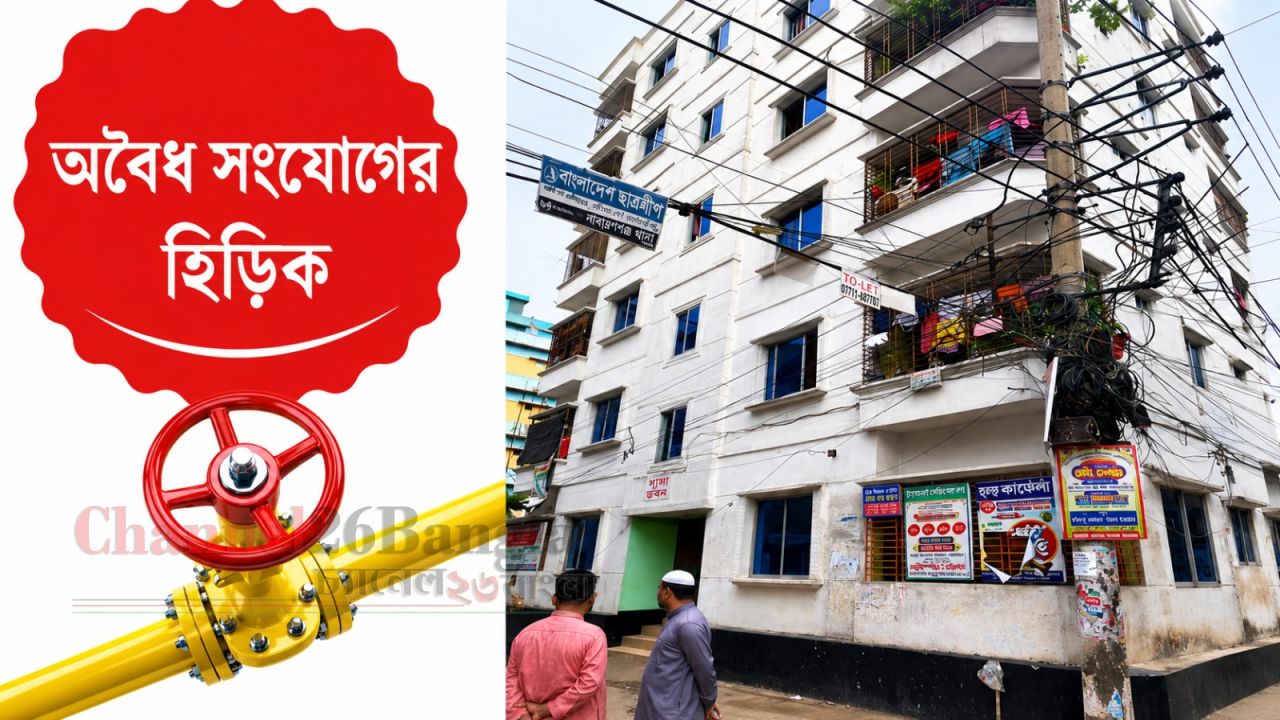 বিচ্ছিন্ন করার পরও সিদ্ধিরগঞ্জে বহুতল ভবনে জ্বলছে ১৮টি অবৈধ চুলা