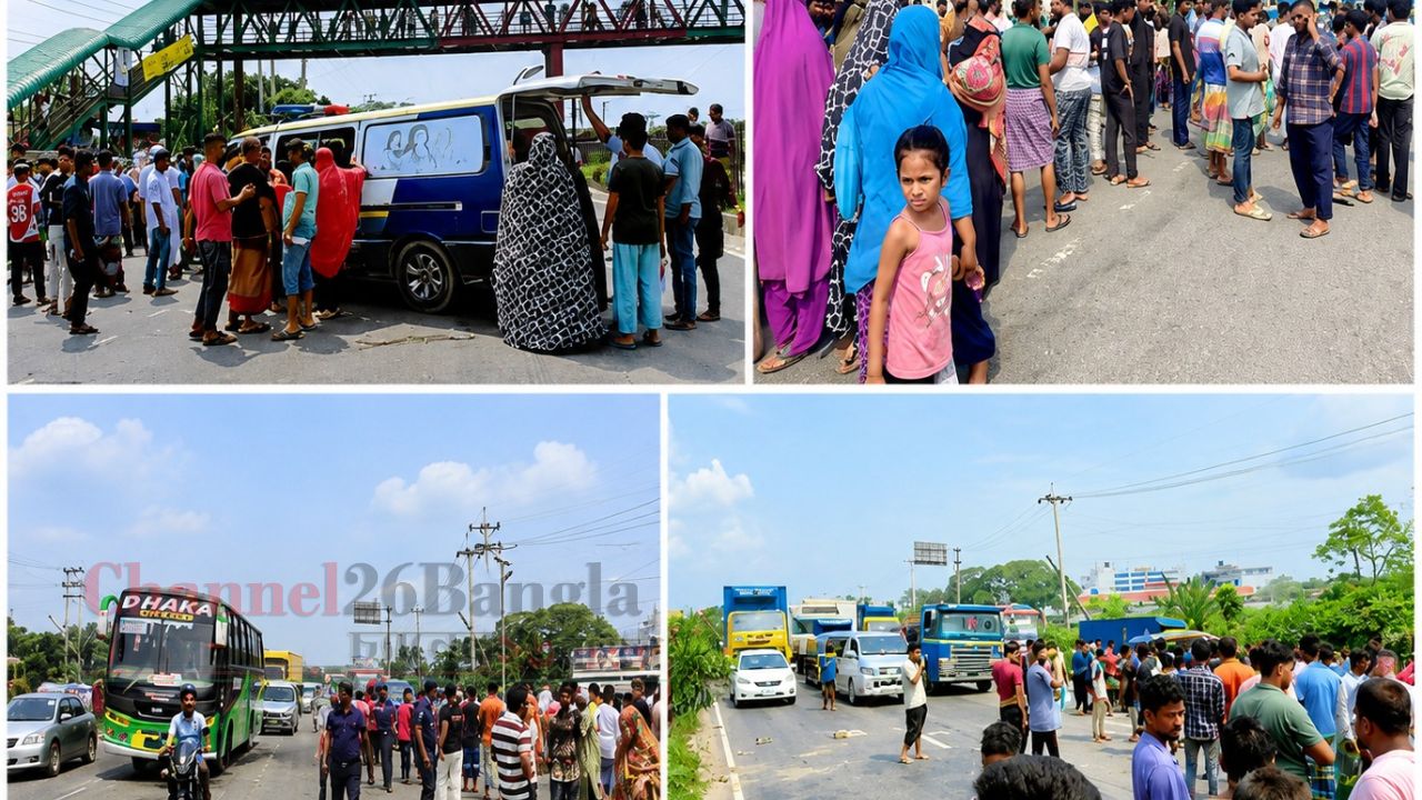 সোনারগাঁয়ে ১০ টাকা চাঁদার জন্য অটোচালককে পিটিয়ে হত্যা: মহাসড়ক অবরোধ
