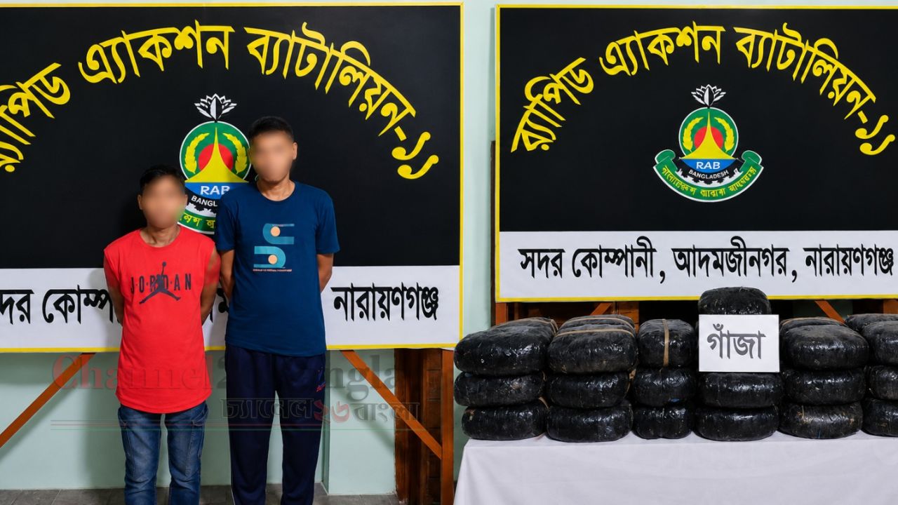 র&zwnj;্যাবের পৃথক অভিযান: ১১৯ কেজি গাঁজাসহ ২ মাদক কারবারি গ্রেফতার