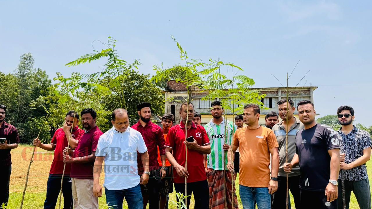 সাঁথিয়ায় পুন্ডুরিয়া শান্তি সংঘ-এর উদ্যোগে বৃক্ষরোপণ কর্মসূচি