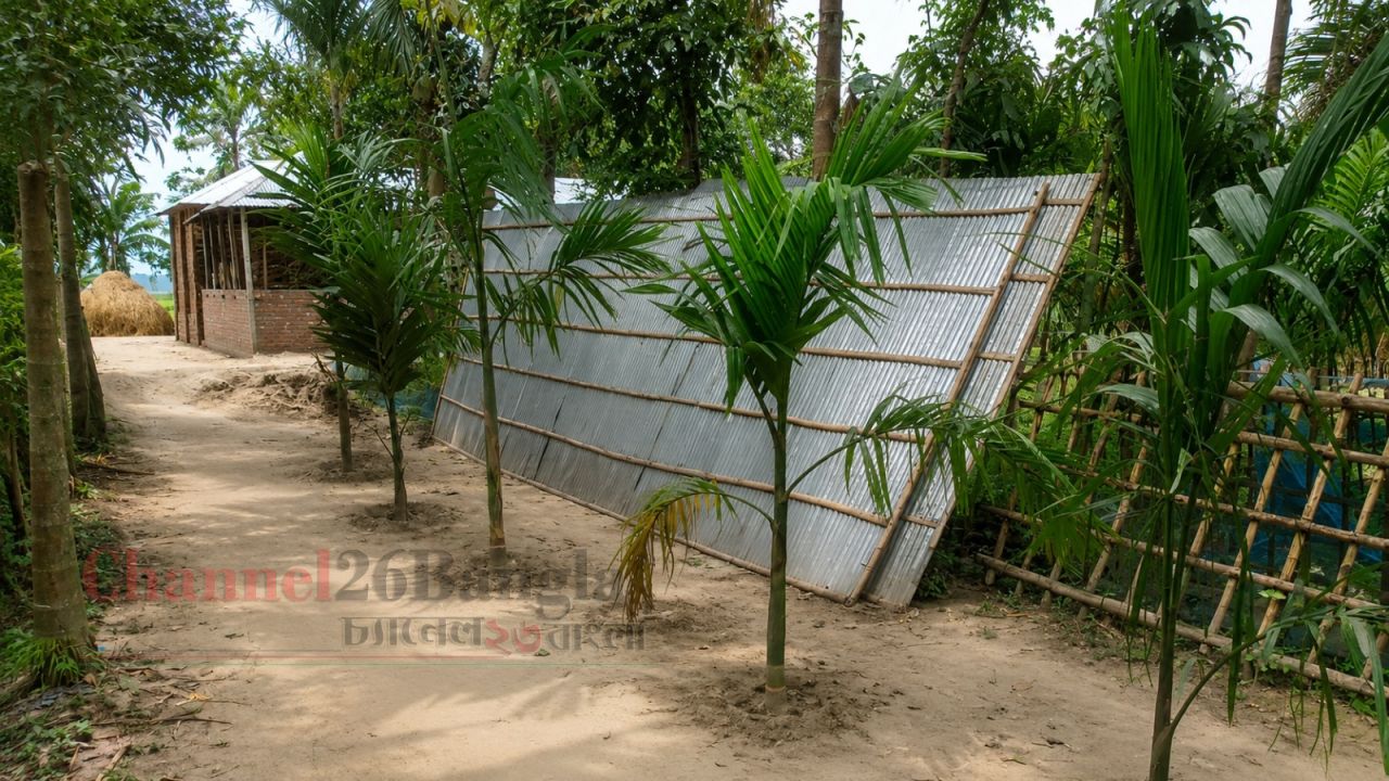 জলঢাকায় সরকারি রাস্তা দখলের অভিযোগ, ভোগান্তিতে কয়েকটি পরিবার