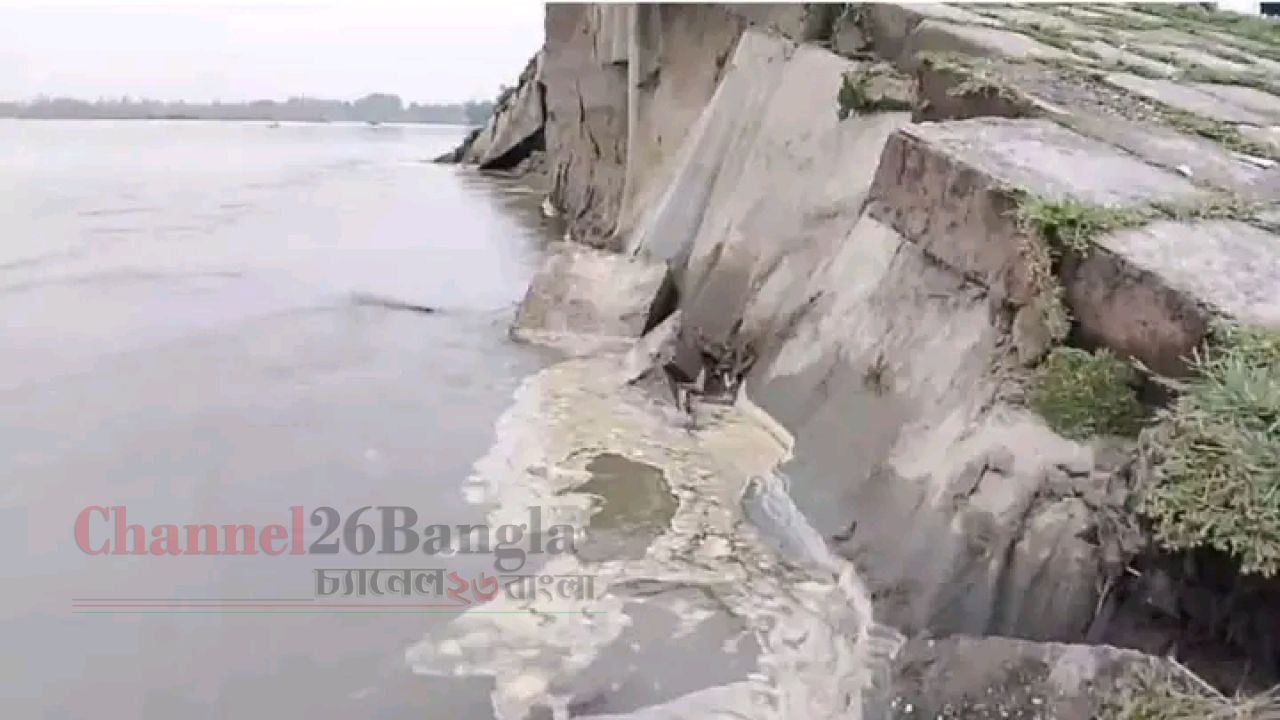 তিস্তার তীব্র স্রোতে ধসছে মহিপুর সেতুর সুরক্ষা বাঁধ: হুমকিতে আঞ্চলিক সড়ক