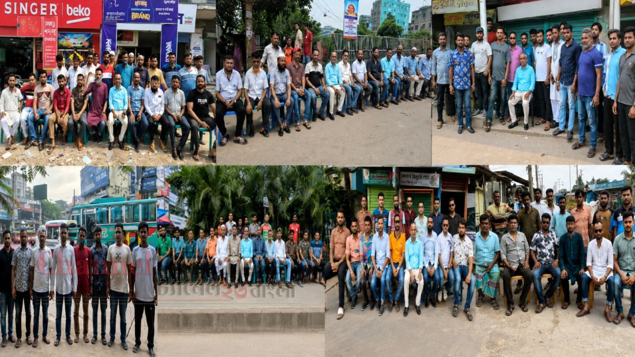 নারায়ণগঞ্জে যুবদলের দিনব্যাপী অবস্থান কর্মসূচি