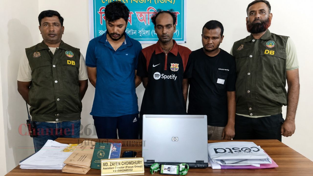 রংপুরে অস্ট্রেলিয়ার জাল ভিসাসহ প্রতারক চক্রের ৩ সদস্য গ্রেফতার