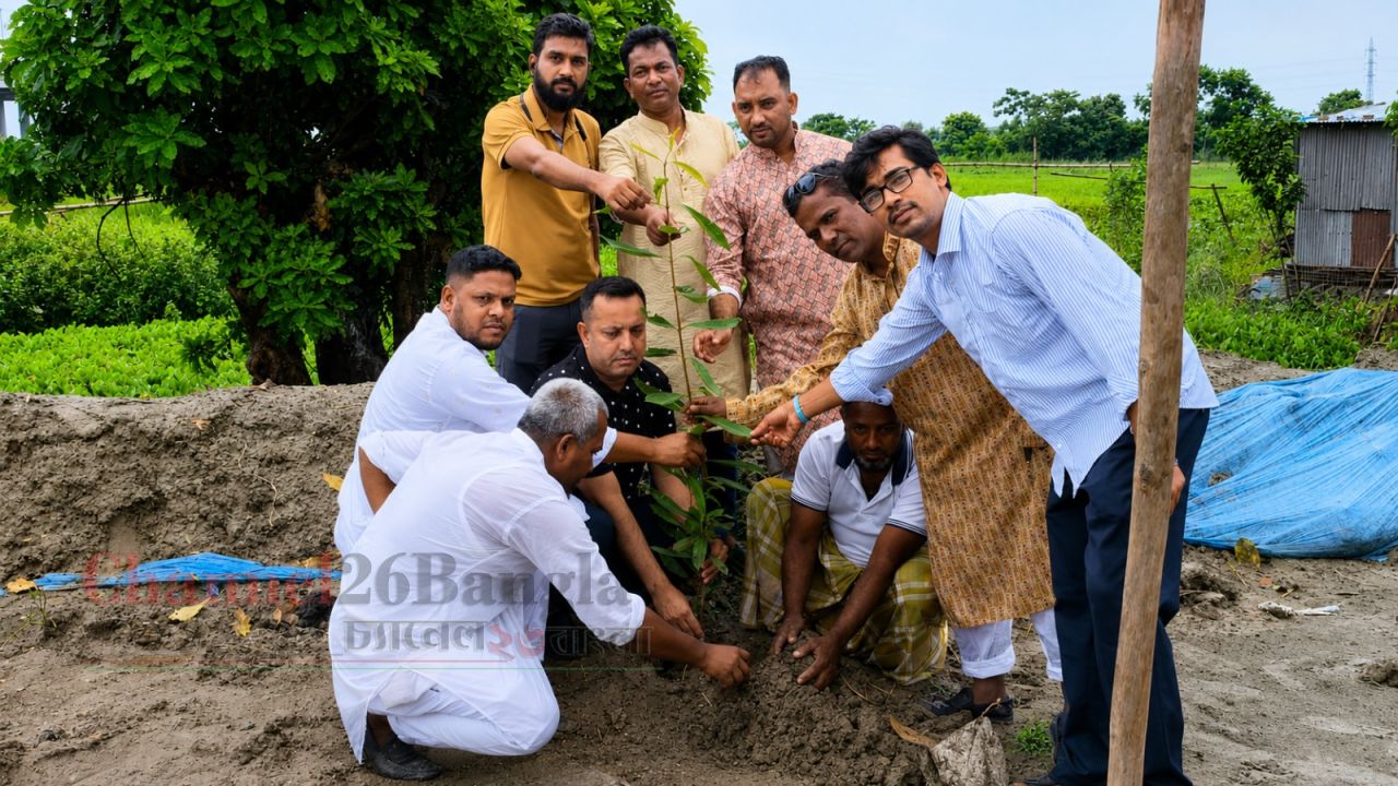 ঢাকা-মাওয়া এক্সপ্রেসওয়ের পাশে এপেক্স ক্লাব অব শ্রীনগরের বৃক্ষরোপণ