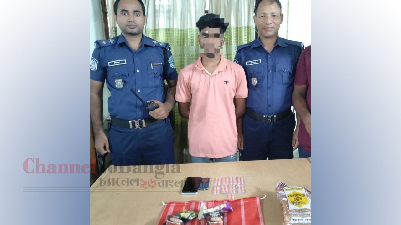 পুলিশের অভিযানে ট্যাপেন্টাডল উদ্ধার, মাদক কারবারে ব্যবহৃত মোবাইল জব্দ