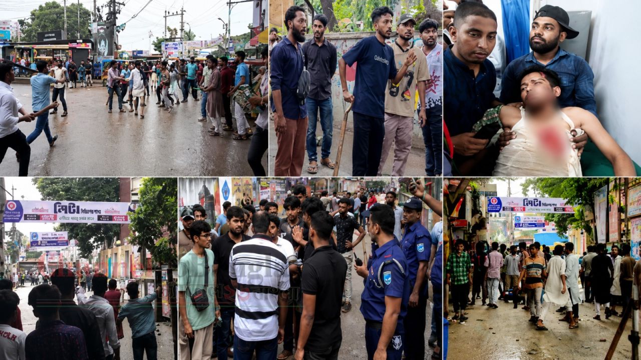 তোলারাম কলেজে ছাত্রদল-শিবির সংঘর্ষ আহত ১০